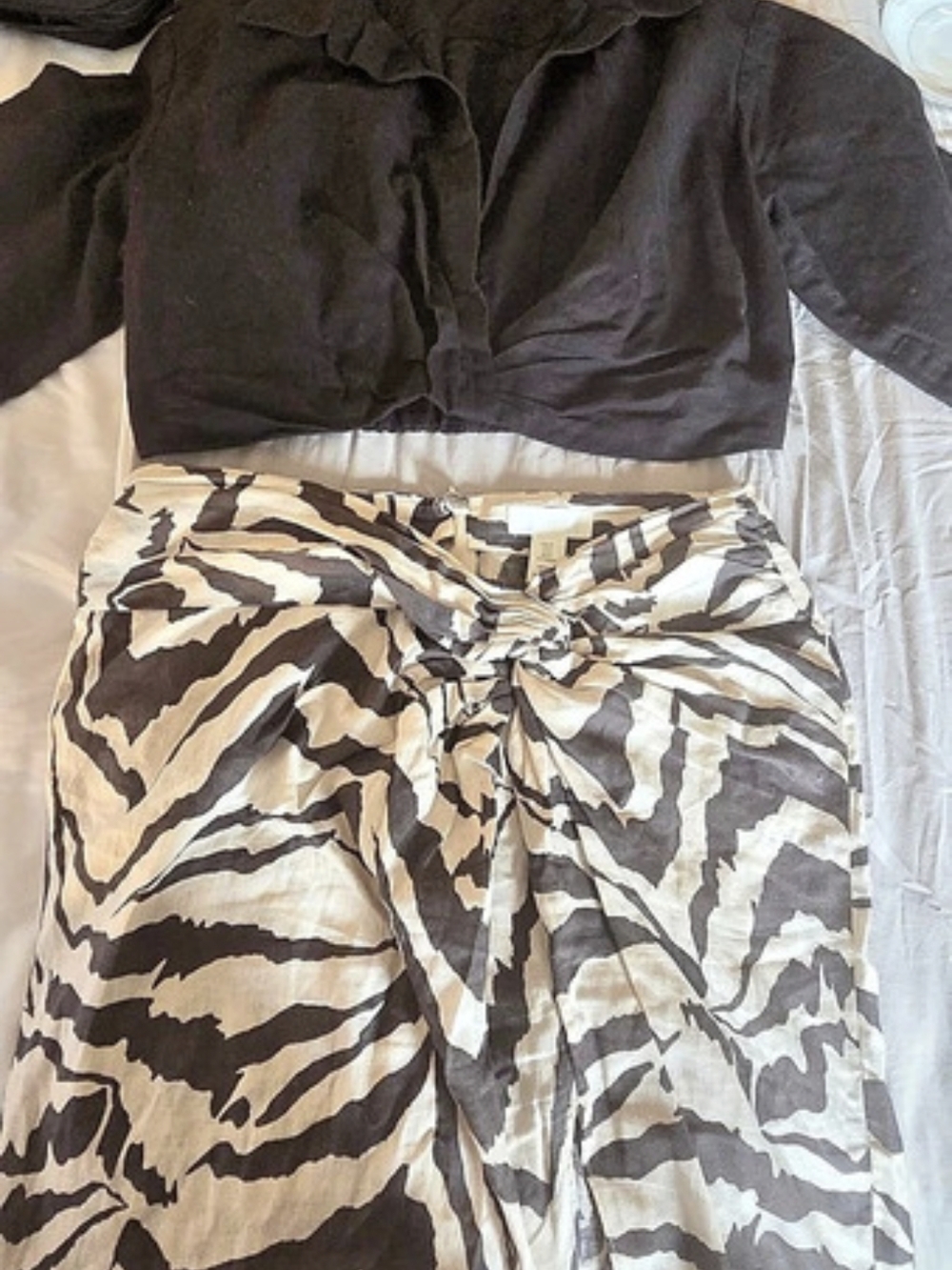 2 PC SET: H&M Animal Print Skirt And Top